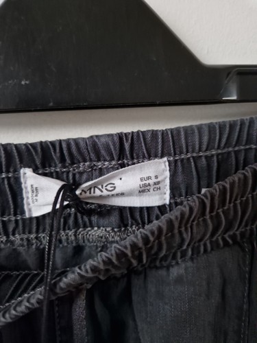 MNG Grey Wide Leg Relaxed Fit Trousers Size S - Picture 4 of 5