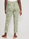New High-Waisted Linen-Blend Cropped Taper Pants for Women size XL — photo 2