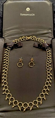 Tiffany \u0026CO 18k Yellow Gold Circles 