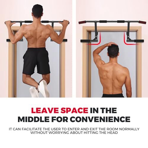 Function Pull-up ONETWOFIT Pull Up Bar For Doorway, 440 Lbs Heavy