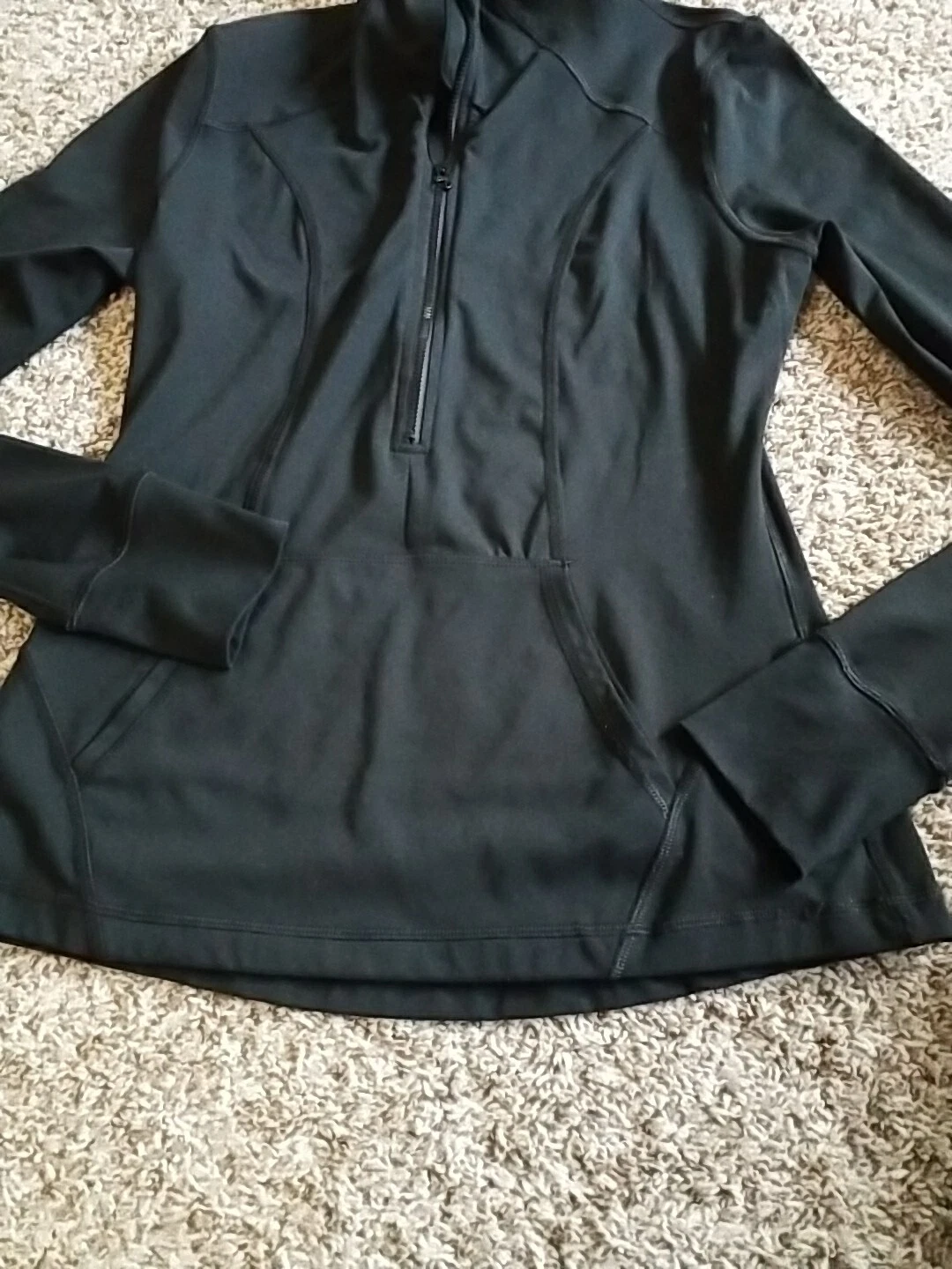 yogalicious 1/2 zip thumbhole running athletic jacket
