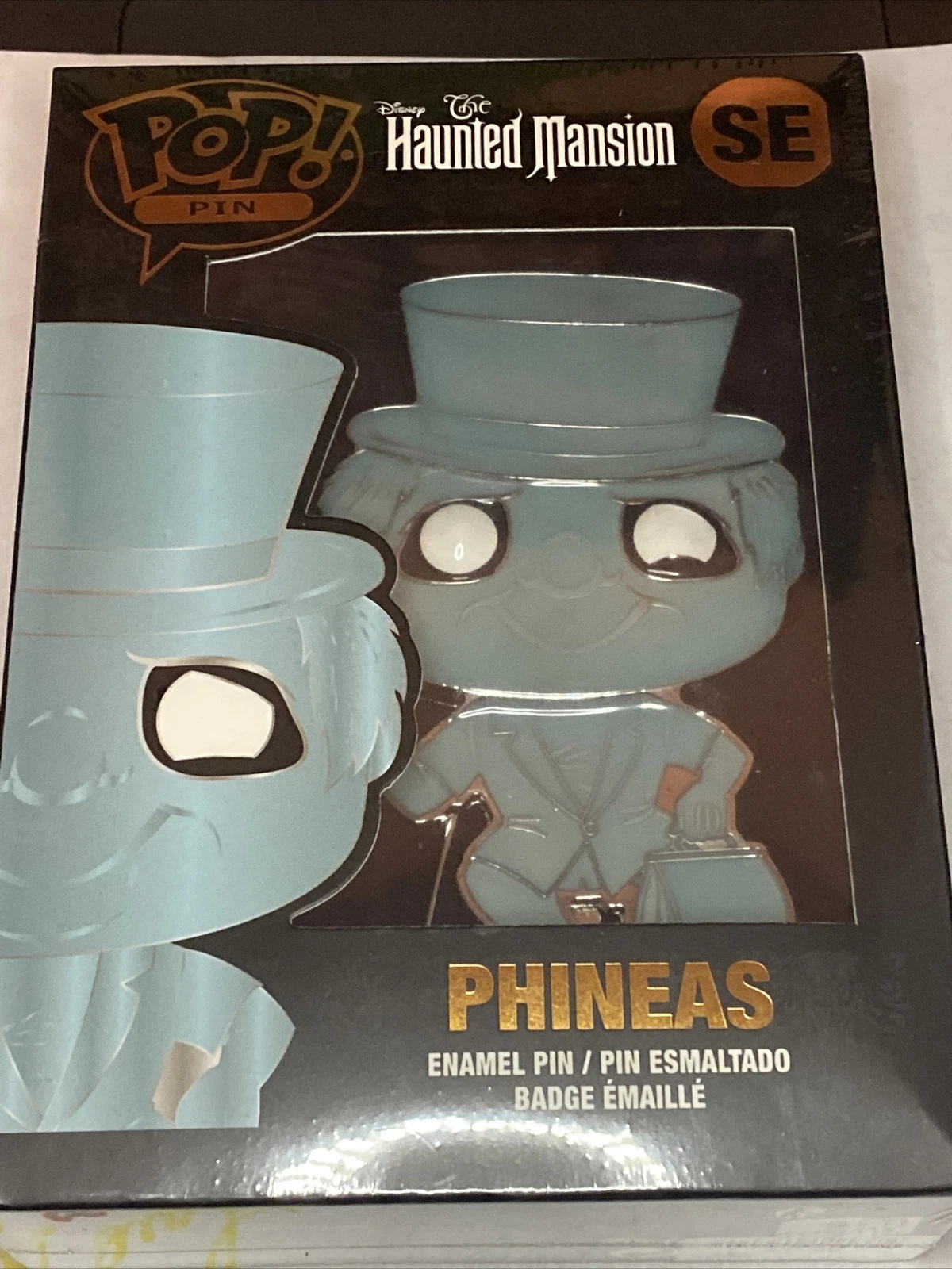 Disney parks Disneyland Haunted mansion Hitchhiking ghost funko pop Phineas Pin
