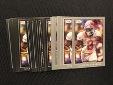 Lot (32) CHRISTIAN HARRIS 2022 SAGE Artistry Football base + silver rookie cards