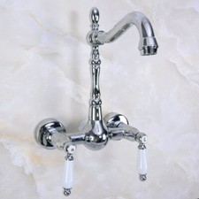 Wall Mounted Modern Chrome Brass Kitchen Bathroom Sink Faucet Mixer Tap 2nf961