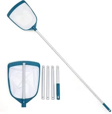 POOLWHALE Upgrades Swimming Pool Telescopic Leaf Net Skimmer Rake with