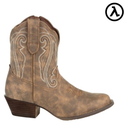 CRUSH™ BY DURANGO® WOMEN'S DISTRESSED SHORTIE WESTERN BOOTS DRD0372 NEW 