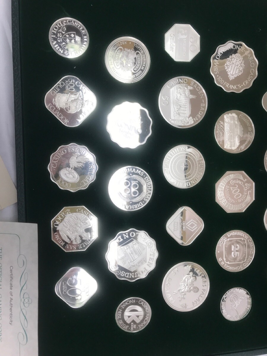 Franklin Mint Official Gaming Coins of the World's Great Casinos