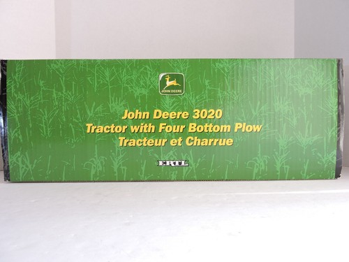 2001 VTG John Deere 3020 Tractor with 4 Bottom Plow 1/16th Scale NEW IN ORIG BOX - Picture 12 of 17
