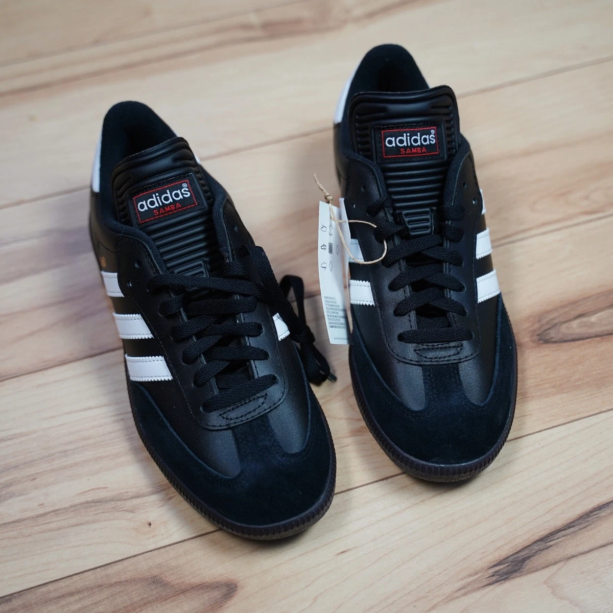 Zapatos de f tbol cl sicos Adidas Samba para hombre n cleo negro blanco nube tal