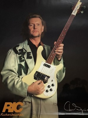 Rickenbacker Chris Squire 1993 Limited Edition Bass Sale Poster  24 x 36 Glossy