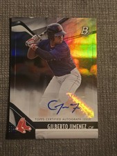2021 Bowman Platinum - Top Prospects Gilberto Jimenez #TOP-1 Autographs (AU, RC)