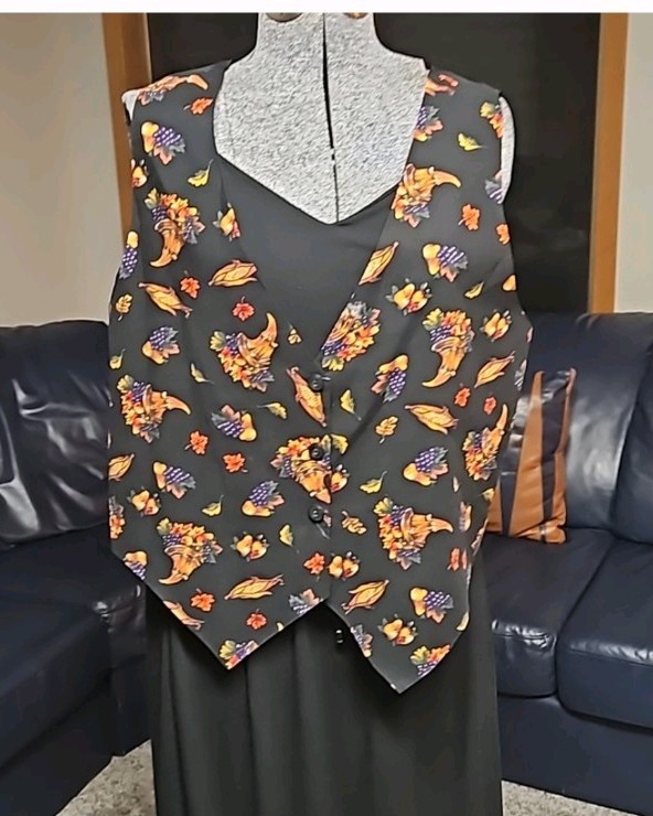 Basic Editions Vintage Cornucopia Thanksgiving Ve… - image 1