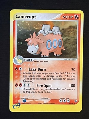 Camerupt 4/109 Holo Rare EX Ruby & Sapphire 2003 Pokemon Card NM