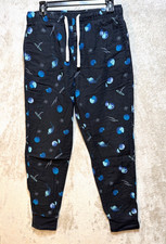 Loungewear Flannel Pants Men's Medium Blue Spaceships / Sonoma Sleepwear