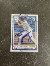 George Lombard Jr Signed 2024 Bowman Prospects #BP-79 1st RC IP Auto NY Yankees