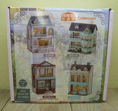 Cute Room Warm House Laser Cut Wooden Craft Building Kit DIY D-005