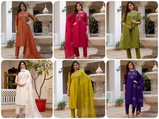 Women Bollywood Ethnic Kurti Set Indian Designer Wedding Wear Kurta Pant Set