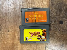 SCOOBY-DOO 2 MONSTERS UNLEASHED Gameboy Advance GBA Also Suite Life Lot