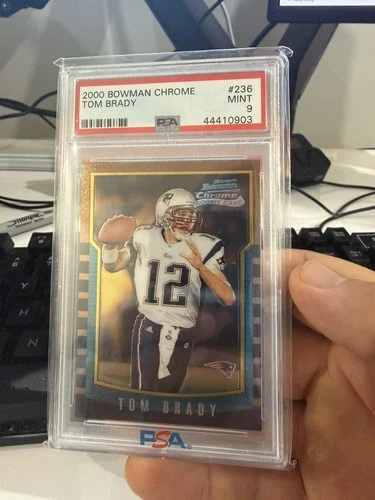 2000 Bowman Chrome: Tom Brady New England Patriots - Rookie Card #236 (PSA 9)