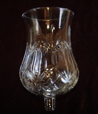 HOMCO Home Interior ~ Geometric Design Clear Glass ~ Peg VOTIVE Candle Holder