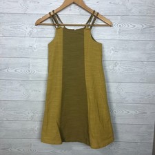 Tahari Girls Size 8 Sleeveless Dress Colorblock Rope Straps Chartreuse Green