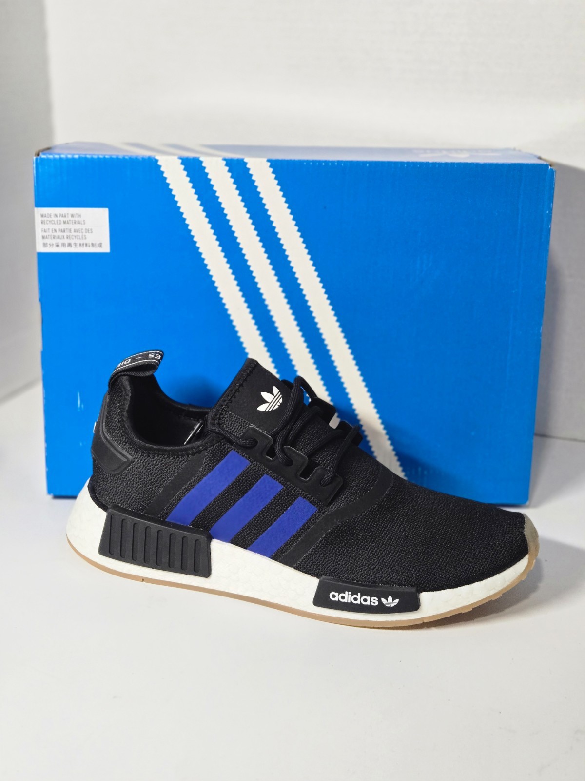 SAOLA Adidas Sneakers Uomo Taglia 8 Nero Blu NMD_R1