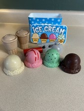 Melissa and Doug Ice Cream Scoop Stack Cone Magnetic Play 8 Piece Set