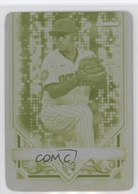 2024 Bowman Sterling Printing Plate Yellow 1/1 Yuki Matsui Rookie RC 1n3p
