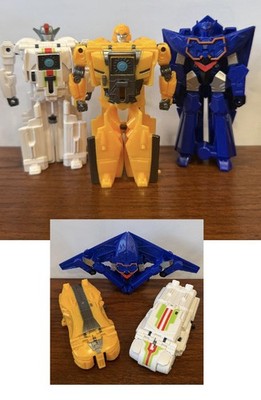 3 Transformers Earthspark Flip Changer Soundwave One Cog Bumblebee Wheeljack