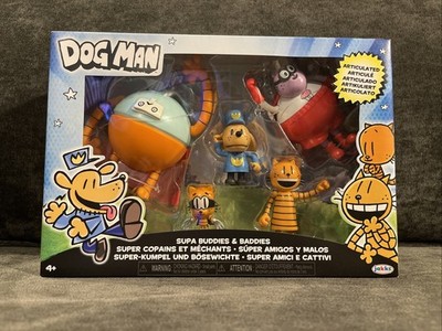 Dog Man Supa Buddies and Baddies Multipack Action Figures
