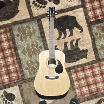 Johnson JG-610-N 3/4 Acoustic Guitar Dreadnought 6 String Natural Wood