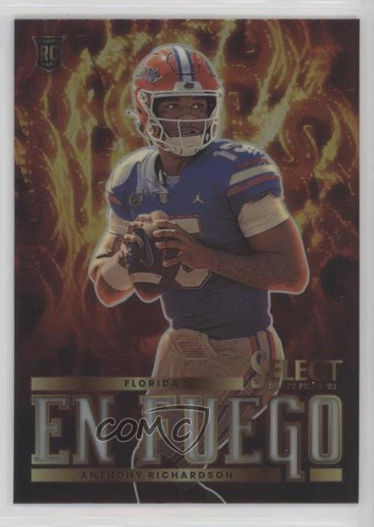 2023 Panini Select Draft Picks En Fuego Silver Prizm Anthony Richardson uk2