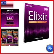 Elixir 16027 Phosphor Bronze NANOWEB Acoustic...