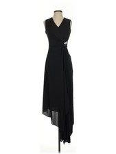NWT Halston Women Black Cocktail Dress 4