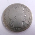 1901 S Barber Silver Half Dollar
