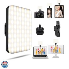 Selfie Light - USB-Rechargeable LED Phone Light - Portable Photo Light with 9...