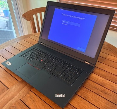 Lenovo P17, 128GB RAM, RTX5000 (16GB VRAM), 4K 17.3'' UHD, CPU i9-10855H, 1TB SSD