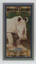 2021 Topps Allen & Ginter Chrome Mini World's Largest White Rhino #MWL-9 1t2c