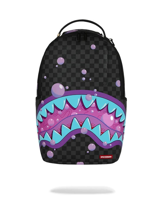 Sprayground Purple Slime Shark Backpack Bookbag Mochila School Bag