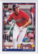 2026 Topps #T91-53 Matt Olson 1991 Topps Baseball 35th Anniversary (Series One)