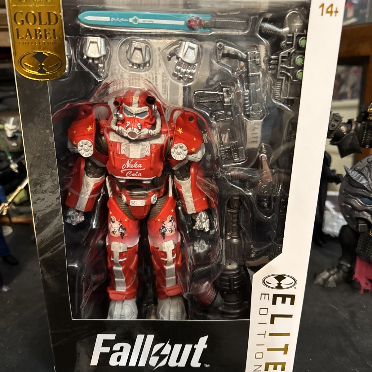 McFarlane Toys Elite Edition Fallout 76 Nuka Cola T-60 Gold Label