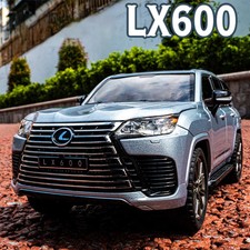 1:24 Lexus LX600 SUV Alloy Diecast Car Model Sound Light Kid's Toy Collectibles