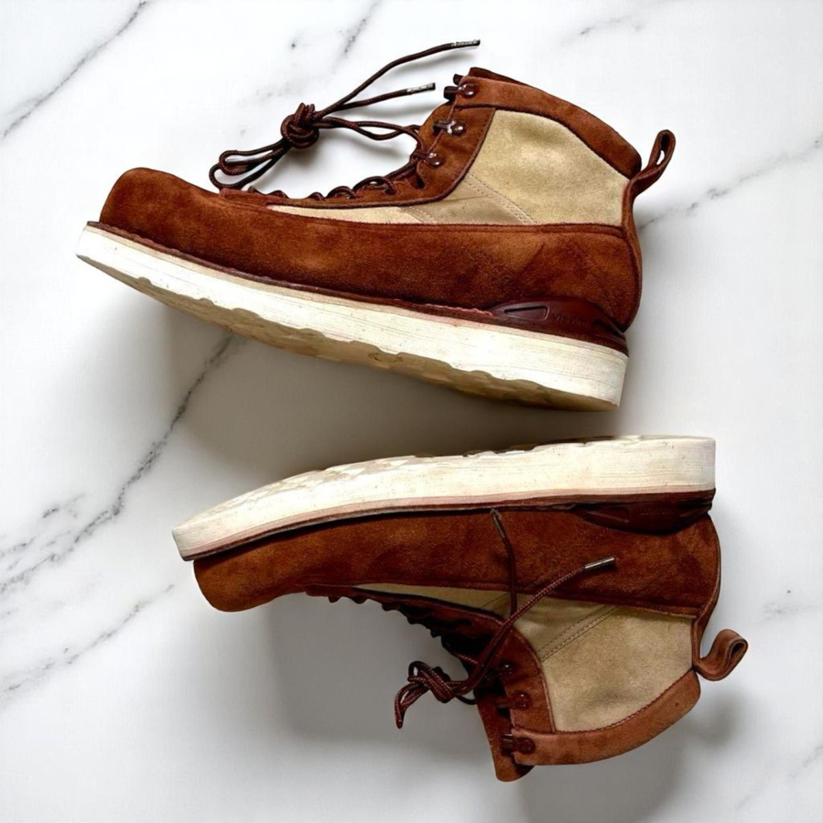 Visvim Beard Boots Kudu-Folk M9 Light Brown Leather Vibram Sole 