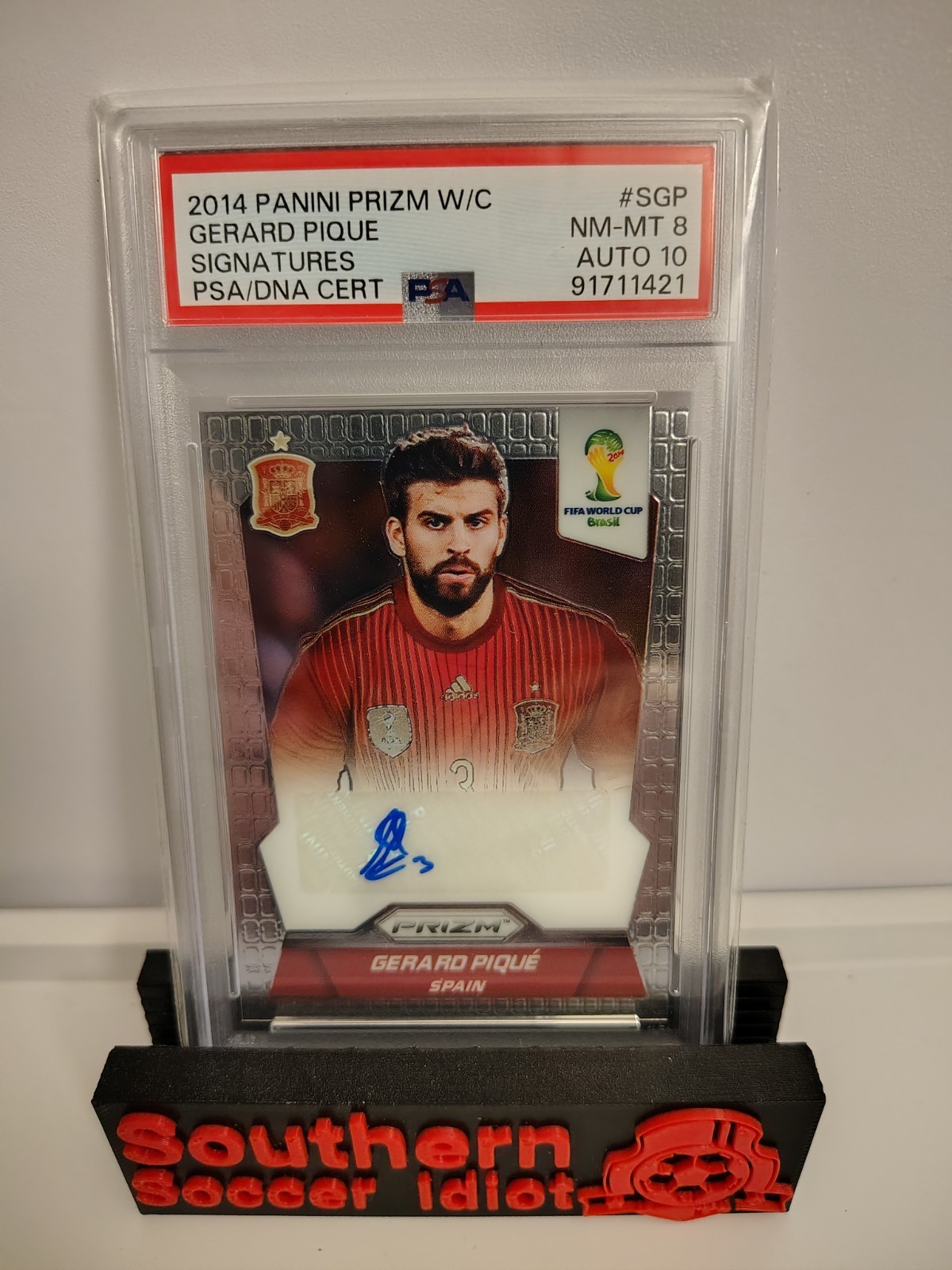 2014 Panini Prizm World Cup - Signatures Gerard Pique #S-GP (AU)