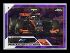 2023 Topps Chrome Sapphire Formula 1 F2 143 Juan Manuel Correa Purple /10