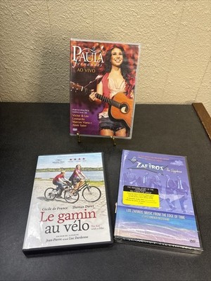 Lot of 3 DVDs~Le Gamin au Velo~Paula Fernandes Ao Vivo~Los Zafiros