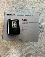 ANVIZ Time Clocks Employees Small Business - CX7 Biometric Clock in and Out M...