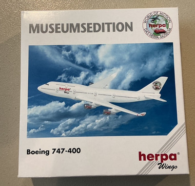 Herpa Wings 1:500 Museum Edition Boeing 747-400 (Limited Edition)