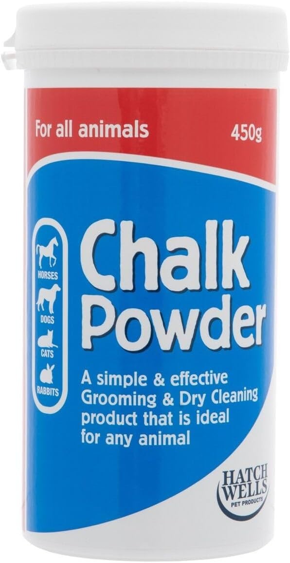 HATCHWELLS CHALK POWDER FOR ALL ANIMALS EFFECTIVE GROOMING & DRY CLEANING 450G