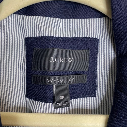 J.Crew Schuljungen Blazer Damen 6P dunkelblau Wollmischung Goldknöpfe gefüttert - Bild 2 von 6